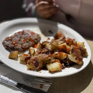 a plate of food on a table