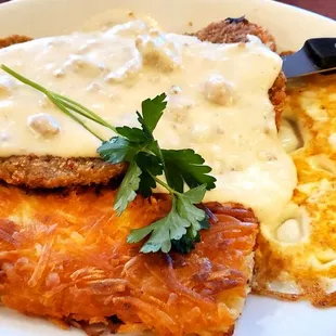 Great American Chicken Fried Steak Breakfast