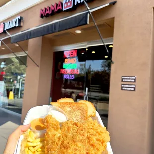 Here to satisfy your cravings for crispy chicken tenders and fries!