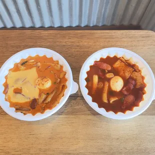 Tteokbokki (spicy rice cakes): Rose &amp; Original
