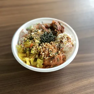 Two choice poke bowl
