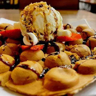 food, waffles