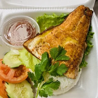 Fried Salmon with Rice / Salmon Chin