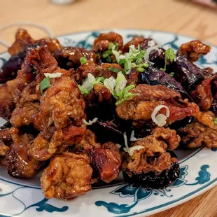 January 14, 2024; Eggplant with Chicken ($25).