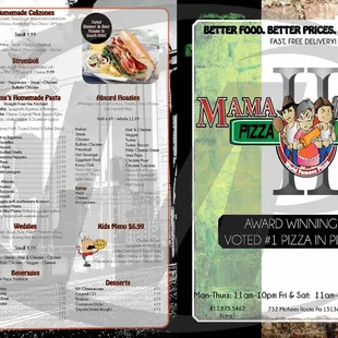 Menu, Page 1