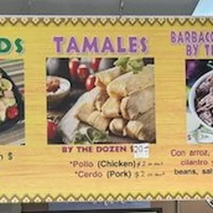 Menu and Prices as of 4/24