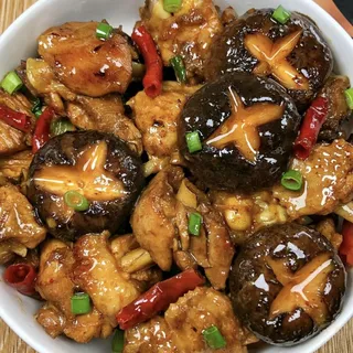 Chicken Stewed w/ Mushrooms