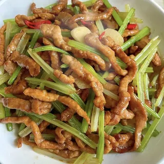 Stir Fried Shredded Pork w/ Celery