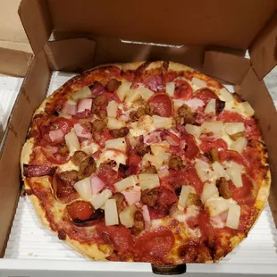 a pizza in a box