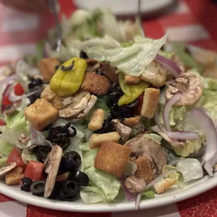 Family house salad - big enough for 4 (recommend italian dressing)