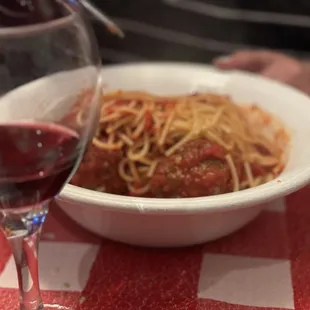 Spaghetti &amp; Meatballs- great sauce