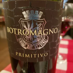 The excellent wine recommended by Sarah