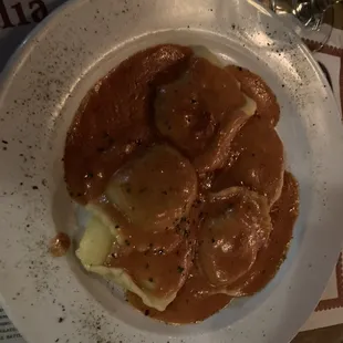 a plate of food on a table