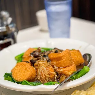 Tofu with Triple Delights