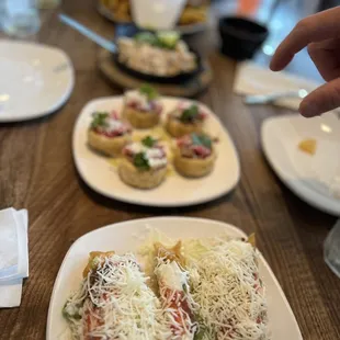 a plate of food on a table