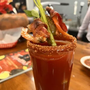 They just added a full bar and take a look at this blood Mary!