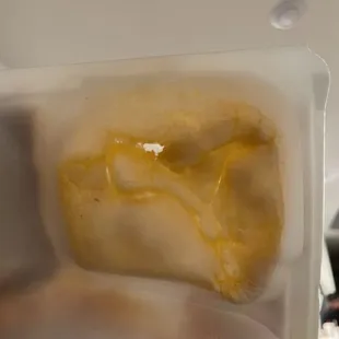 Hole and bottom about to completely fall  apart.