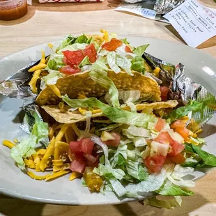 Crispy beef tacos
