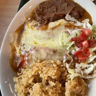 Cheese Enchilada Plate