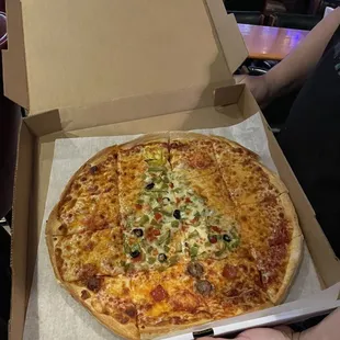 The special Holiday pizza