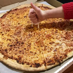 This 20 inch monster is only the second biggest pizza that Mama makes.