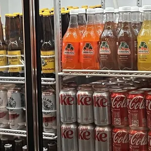 Bottled beers &amp; soda pop