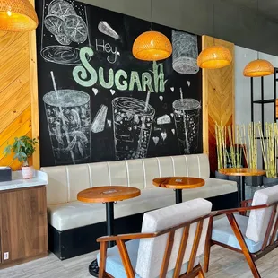 the interior of a restaurant