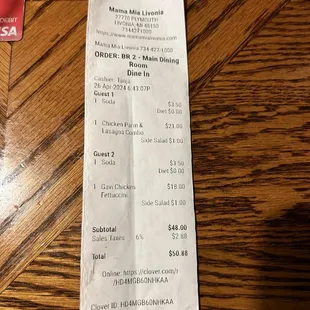 Our check
