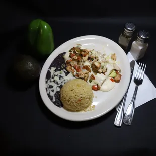 a plate of food