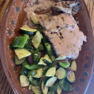 Roasted steak was absolutely amazing.