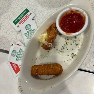 Mozzarella Sticks (I think it came with 8, but we ate most of them before the picture was taken)