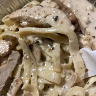 Chicken Fettuccine Alfredo! So good!