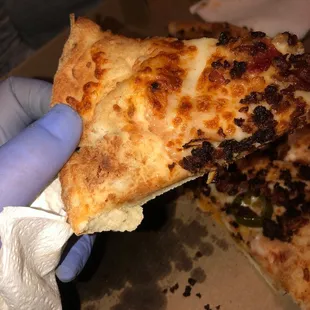 Little bits of burnt chorizo. Taste like crap!