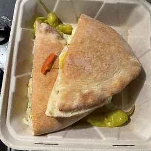 One baked sandwich order