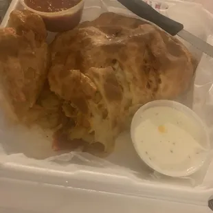 Buffalo Chicken Calzone