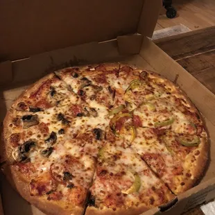 a pizza in a box