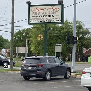 a car parked in a parking lot
