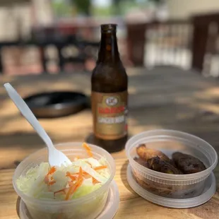 The plantains were on point! But the cabbage  needs work. Both sides are vegan 100% they should have let it simmer longer