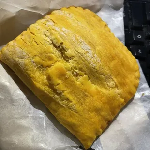 Beef patties pie. Light flaky crust.