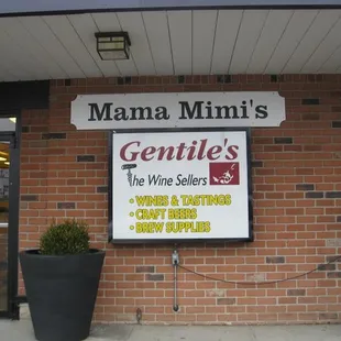 the front of the restaurant