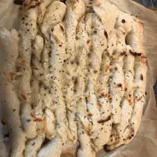 Breadsticks ready to eat