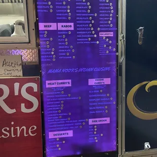 The same menu in a different color.