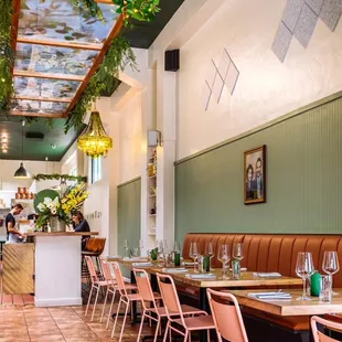 interior, sushi and sashimi