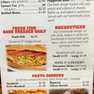 menu, sandwiches