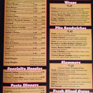 Mama Pepinos West Newton Menu 2nd Page