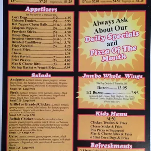 Mama Pepinos West Newton Menu 3rd Page