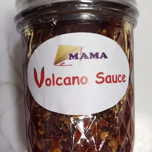 Volcano Sauce $6/bottle - SO good with literally anything. I always have a bottle at home.