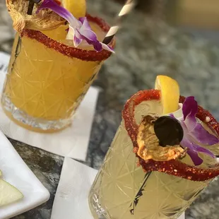 Just simple lenon-jalapeño Margarita