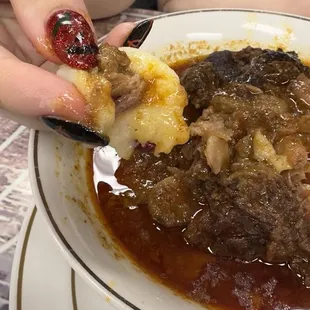 Oxtail with fufu