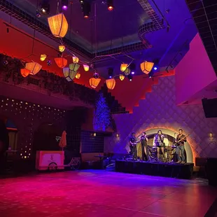 the stage
